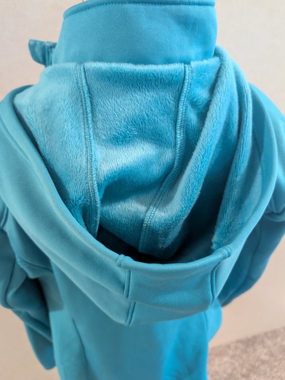 Tek Gear Aqua Quilted Fleece Lined Hooded Jacket Small Women's Zip Up - Picture 7 of 7